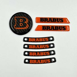 Brabus Orange Badge Logo Emblem Set for Mercedes-Benz W463A/W464 G-Class buy in USA