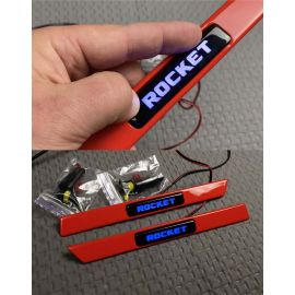 Red fender inserts Brabus Rocket logo with blue LED for Mercedes G Wagon buy in USA