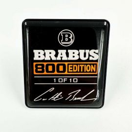 Metallic Brabus 800 Edition 1 of 10 Orange Seats Emblem Badge Logo Set for Mercedes-Benz W463A G-Class buy in USA