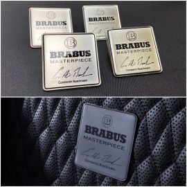 Mercedes Brabus Masterpiece Seat Emblems and Logos Set, Metallic Silver buy in USA