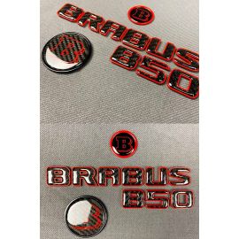 Carbon Brabus B50 emblem set front and tail logos for Mercedes Benz S-Class buy in USA