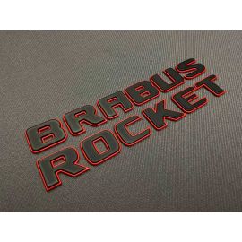 Brabus Rocket 900 Metal Emblems and Badges Set for Mercedes-Benz G-Class W463A/W464, Red-Black buy in USA