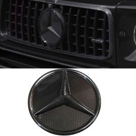 Mercedes-Benz W463A/W464 G-Class G-Wagon G63/G55 Front Grille Carbon Fiber Star Style Badge Logo Emblem buy in USA