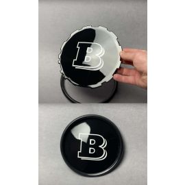 Brabus front grill badge black plastic plate B on Mercedes G Class buy in USA