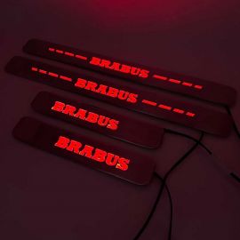 Brabus Style Door Sills with Metallic Red LED Illumination (4 pcs) for Mercedes-Benz G-Wagon W463A/W464 buy in USA