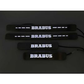 Brabus Style Door Sills – Metallic White LED Illumination (4 pcs) for Mercedes-Benz G-Wagon (W463A/W464) buy in USA