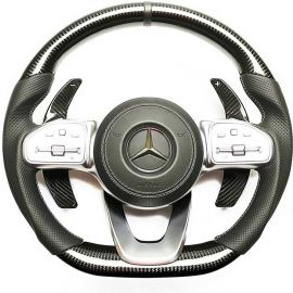 Mercedes-Benz W222/W463A G63/G500 Carbon Leather Steering Wheel with Paddle Shifts buy in USA