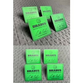 Brabus Masterpiece green seat emblem set for Mercedes G-Class buy in USA