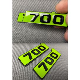 Brabus emblem on fender green plate with number 700 for Mercedes G Class buy in USA