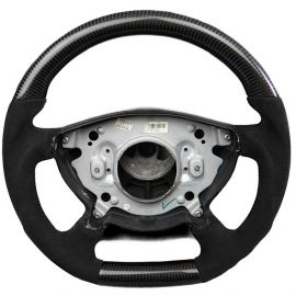 Carbon fiber and Alcantara steering wheel for Mercedes-Benz W211, W463, W219 buy in USA