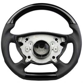 Steering wheel “Piano black” made of genuine leather for Mercedes-Benz W211, W463, W219 buy in USA