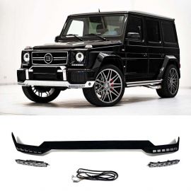 Fiberglass front bumper with diffuser and LED headlights for Mercedes-Benz G-Wagon W463 G63 buy in USA