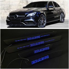 Mercedes Benz Brabus Style LED Illuminated Door Sills Interior Trim Set buy in USA