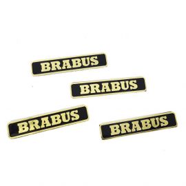 Metallic Brabus Floor Mats with Gold Badges and Emblems Set for Mercedes-Benz W463/W463A G-Class buy in USA