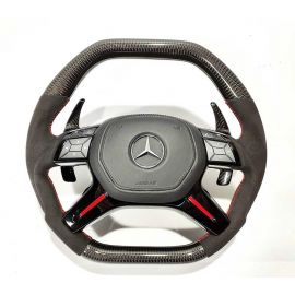 Mercedes-Benz Carbon Alcantara Steering Wheel for G-Wagon, GL, ML Class (W463, X166, W166) buy in USA