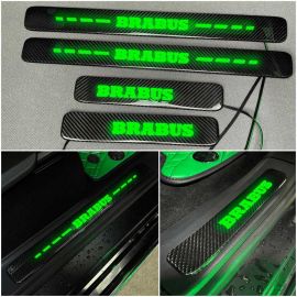 Brabus Style Carbon Fiber Door Sills for Mercedes-Benz W463A/W464 G-Wagon (LED Green Illuminated) buy in USA