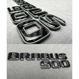 Brabus 900 Rear Emblem in Nardo Grey and Carbon Fiber for Mercedes-Benz G Class W464 W463a W463 buy in USA