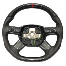 Audi A4 B8 / Q5 / Q7 steering wheel made of carbon fiber and leather buy in USA