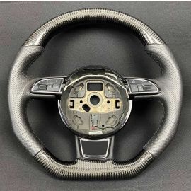 Audi A6/A7/A8 Carbon Leather Steering Wheel buy in USA