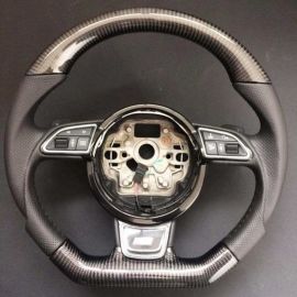 Audi RS6/RS4/RS5/RS7/SQ5/S4/S5 Carbon with Leather Steering Wheel buy in USA