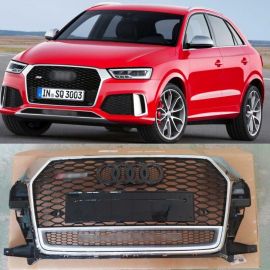 Audi RSQ3/SQ3/Q3 Front Honeycomb Grille (Chrome Frame with Quattro) 2017-2019 buy in USA