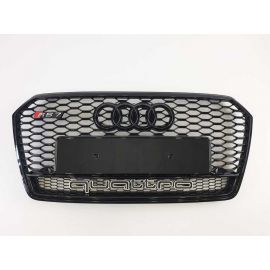 RS7 Front Bumper Radiator Grille Black Quattro for Audi A7 C7 4G Sportback 2014-2017 Facelift buy in USA