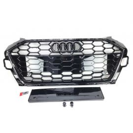 RS4 Black Front Bumper Radiator Grille for Audi A4/S4 B9.5 (2020) buy in USA