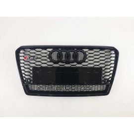 RS7 Front Bumper Radiator Grille – Black Quattro for Audi A7 4G (2010-2014) buy in USA