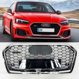 RS5 Chrome Quattro Front Bumper Radiator Grille for Audi A5 (2016-2018) buy in USA