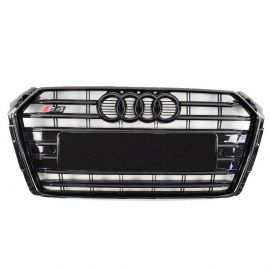 S4 S-Line All Black Front Bumper Radiator Grille for Audi A4/S4 B9 (2015-2019) buy in USA