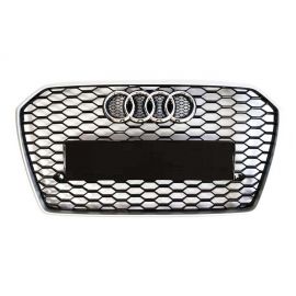 RS6 Front Bumper Radiator Grille Chrome for Audi A6 C7 (2015-2018) buy in USA