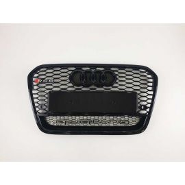 RS6 Black Quattro Front Bumper Radiator Grille for Audi A6/S6 C7 (2012-2015) buy in USA