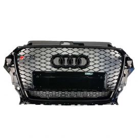 Audi RS3 Black Quattro Front Bumper Radiator Grille for Audi A3 (2013-2016) buy in USA