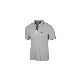 Mens polo shirt, gray, B66958711 buy in USA