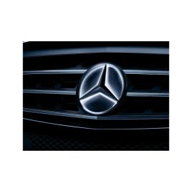 Mercedes star illuminated, decorative part, (e.g. GLC/ Sprinter/ GL-GLS), chrome, A1668177400 buy in USA