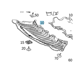 Original Mercedes-Benz Unterfahrschutz Unterbodenschutz vorne C-Klasse BR205 buy in USA