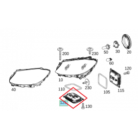A2229000115 Mercedes-Benz Steuergerät Leuchtweitenregulierung rechts C-Klasse 205 buy in USA