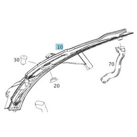 A2518300028 Original Mercedes-Benz Wasserableiter R-Klasse 251 buy in USA