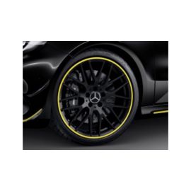 AMG light-alloy wheel, cross-spoke design, 48.3 cm (19-inch), rim flange painted yellow, A-Class, 235/35 R19/, titanium gray, A17640109009Y43 buy in USA