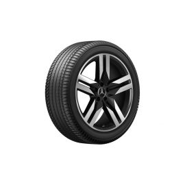 5-twin-spoke wheel, 50.8 cm (20-inch), high-sheen, GLC/ E-Class, 255/45 R20/, black matt, A25340151007X36 buy in USA