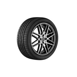 BRABUS Monoblock IX alloy wheel, 43.2 cm (17 inch), high-sheen, smart, 205/40 R17/, gray, A4534012701 buy in USA