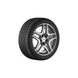 5-twin-spoke wheel, 45.7 cm (18-inch), high-sheen, SLK-SLC, 225/40 R18/, palladium silver, A17240116027X19 buy in USA