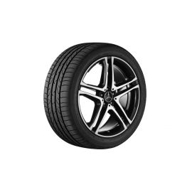 AMG 5-twin-spoke wheel, 53.3 cm (21-inch), high-sheen, M-GLE-Class, 265/40 R21/, black, A16640124027X23 buy in USA