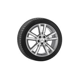 5-twin-spoke wheel, Shikrio, 45.7 cm (18-inch), high-sheen, E-Class, 235/40 R18/, titanium silver, A20740111027X07 buy in USA