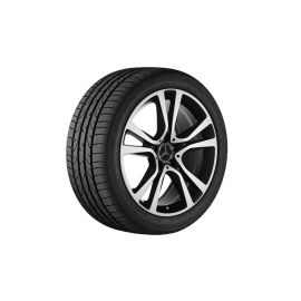 5-twin-spoke wheel, 48.3 cm (19-inch), high-sheen, E-Class, 245/35 R19/, matt black, A21240148027X36 buy in USA