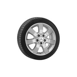 7-spoke wheel, 40.6 cm (16-inch), B-Class/ A-Class, 195/55 R16/, titanium silver, B66474404 buy in USA