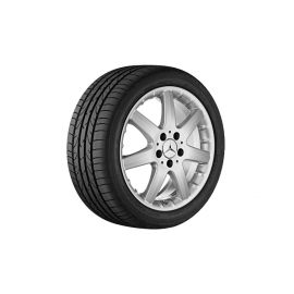 7-spoke wheel, 43.2 cm (17 inch), A-Class, 215/45 R17/, titanium silver, B66474406 buy in USA