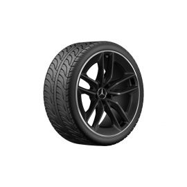 AMG 5-twin-spoke wheel, 50.8 cm (20-inch), high-sheen rim flange, CLS, 245/35 R20/, matt black, A25740131007X71 buy in USA