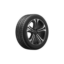 5-twin-spoke wheel, 48.3 cm (19-inch), high-sheen, S-Class, 255/45 R19/, black, A22340149007X23 buy in USA