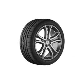 5-twin-spoke wheel, 53.3 cm (21-inch), high-sheen, M-GLE-Class, 265/40 R21/, gray Himalaya, A16640127027X21 buy in USA